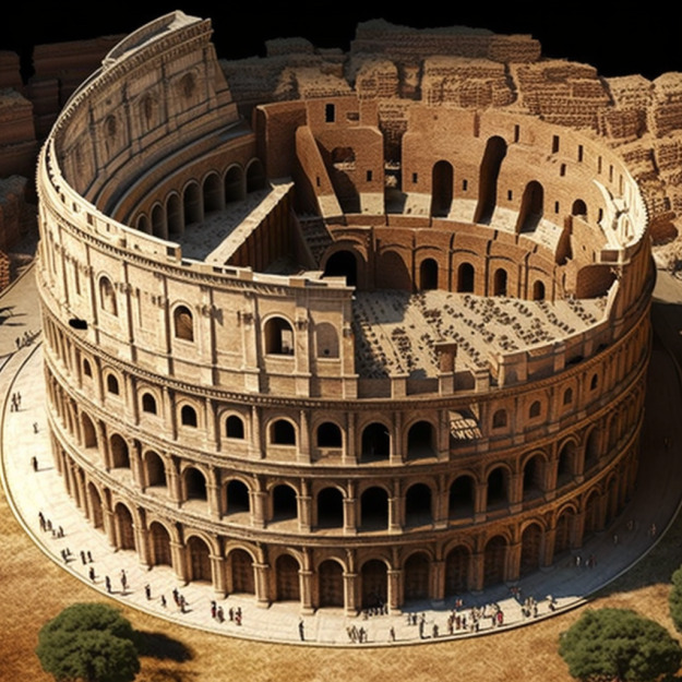 imperial rome construction of the colosseum