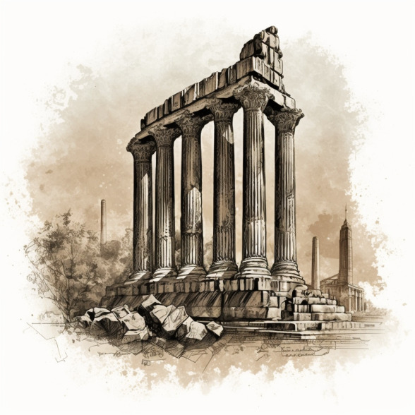 temple of olympian zeus ancient greek masonry