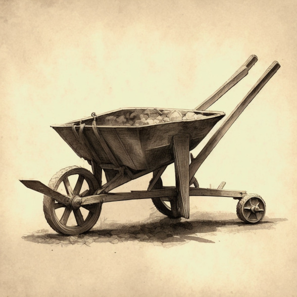 the first wheelbarrow